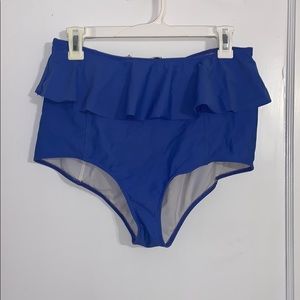 Kortni Jeane Ruffle high waist swimsuit bottoms